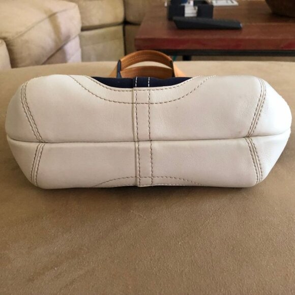 Coach Vintage Hampton Daisy Mini Tote in Canvas and Leather - Picture 10 of 14